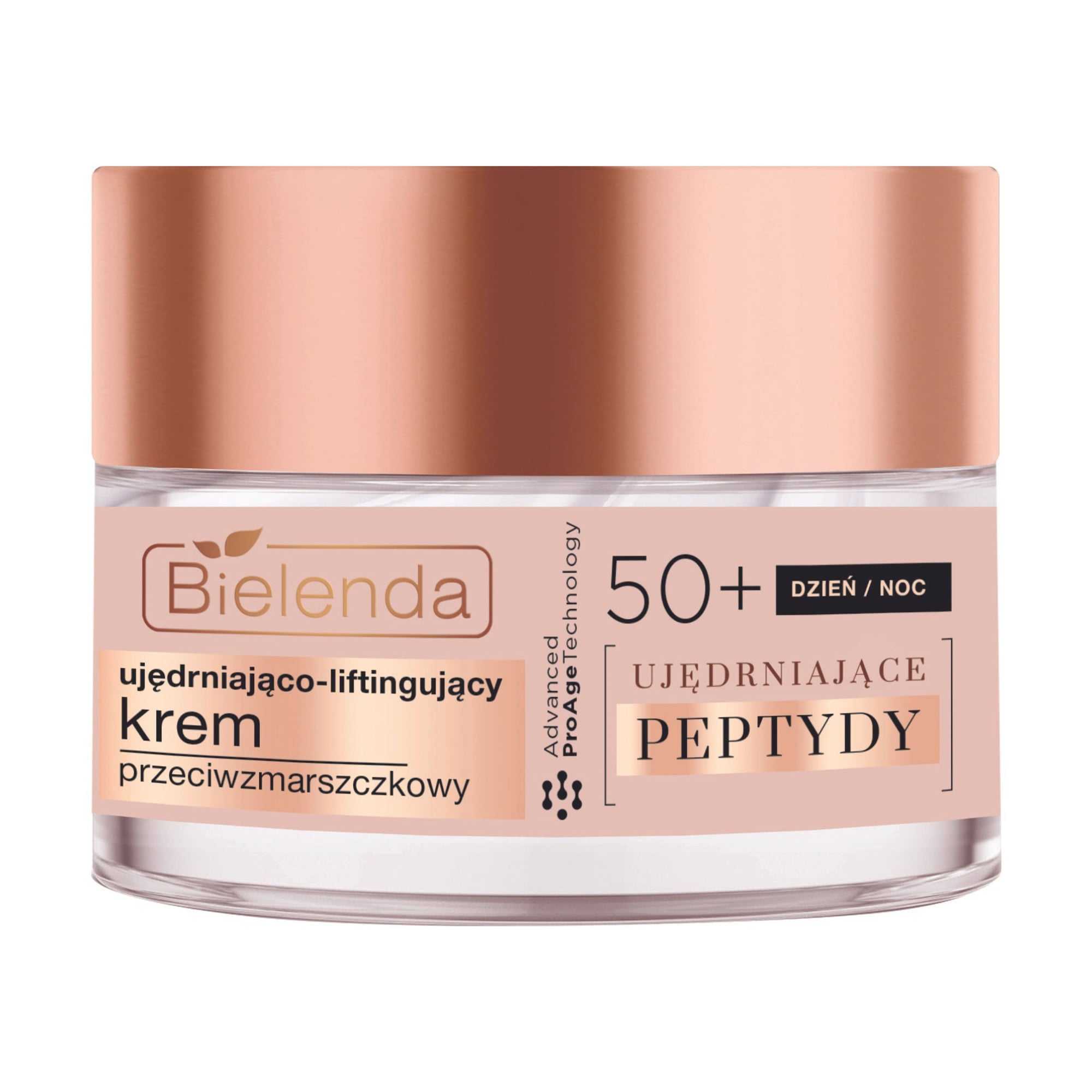 Зміцнювальний та підтягувальний крем для обличчя Bielenda Firming Peptides Advanced ProAge Technology Cream проти зморщок 50+, 50 мл